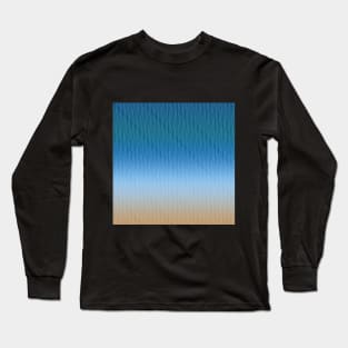 Ocean Waves Gradient Stripes Long Sleeve T-Shirt